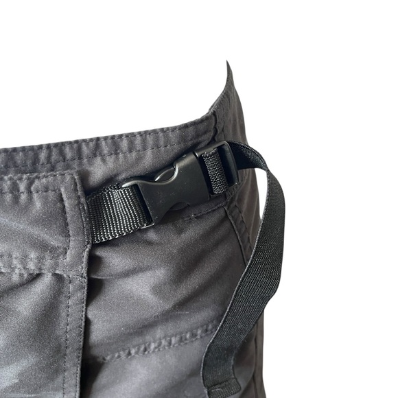 Vintage 90s Black Wrap Skirt LG Santa Cruz Skirt Beach Surf Skater Size XL - Picture 3 of 7